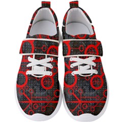 Tech - Red Men s Velcro Strap Shoes