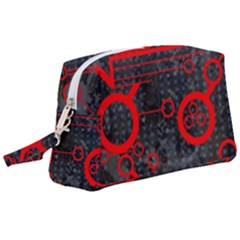 Tech - Red Wristlet Pouch Bag (large) by ExtraGoodSauce