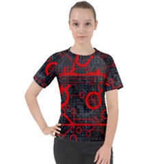 Tech - Red Women s Sport Raglan Tee