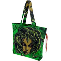 Medusa Drawstring Tote Bag by ExtraGoodSauce