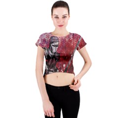 Knight Crew Neck Crop Top by ExtraGoodSauce