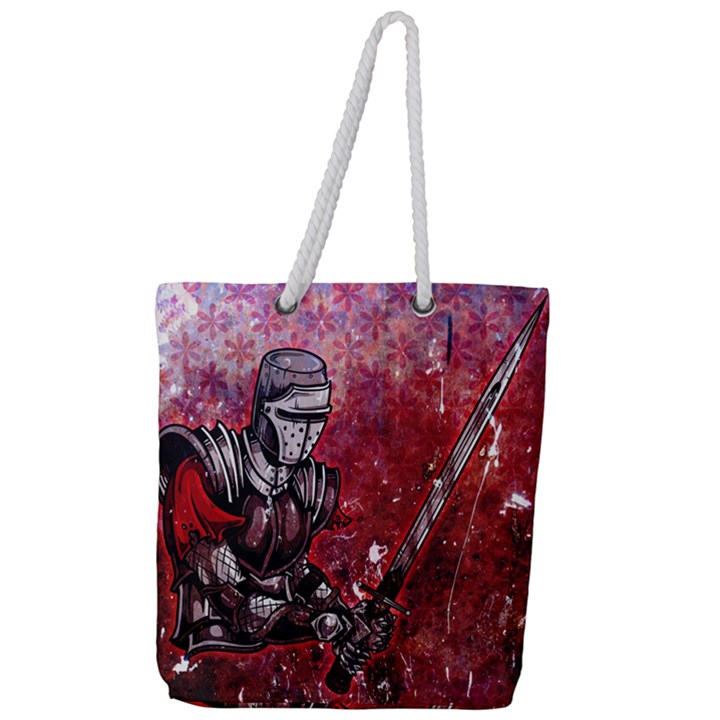 Knight Full Print Rope Handle Tote (Large)