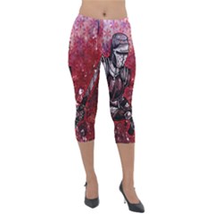 Knight Lightweight Velour Capri Leggings 