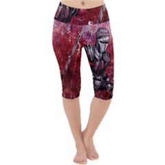 Knight Lightweight Velour Cropped Yoga Leggings