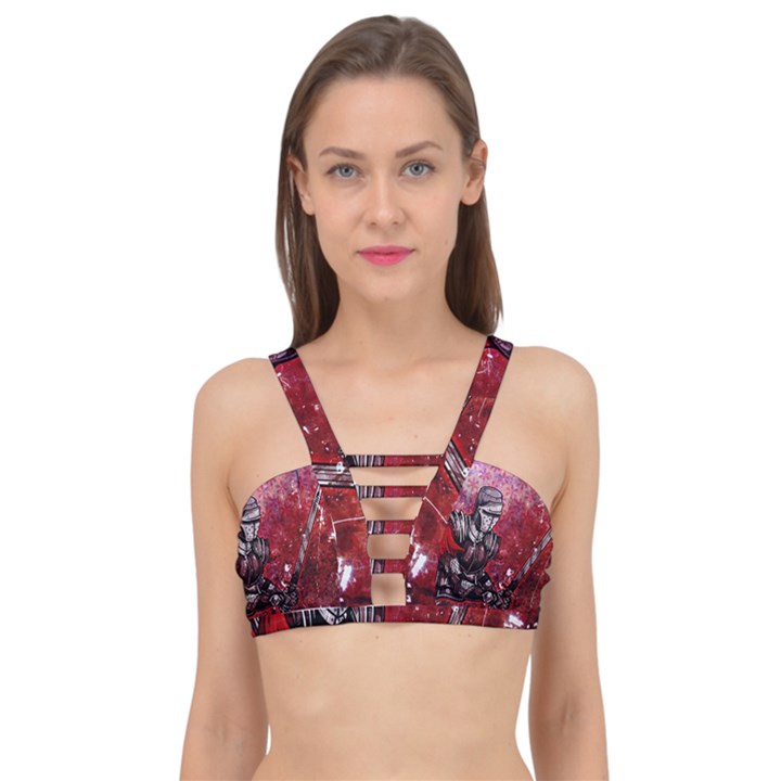 Knight Cage Up Bikini Top