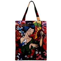 Geisha Geisha Zipper Classic Tote Bag by ExtraGoodSauce