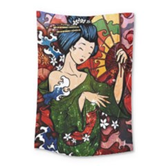 Geisha Geisha Small Tapestry by ExtraGoodSauce