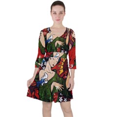 Geisha Geisha Ruffle Dress by ExtraAwesomeSauce