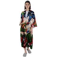 Geisha Geisha Maxi Satin Kimono