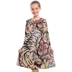 White Tiger Kids  Midi Sailor Dress by ExtraGoodSauce