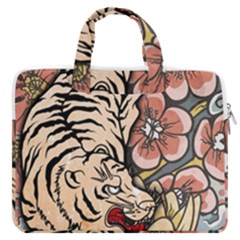 White Tiger Macbook Pro Double Pocket Laptop Bag