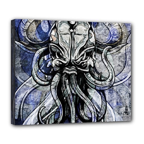 Kraken Deluxe Canvas 24  X 20  (stretched) by ExtraGoodSauce