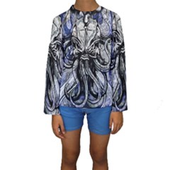 Kraken Kids  Long Sleeve Swimwear by ExtraGoodSauce