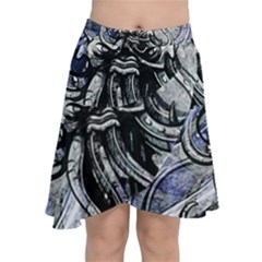 Kraken Chiffon Wrap Front Skirt by ExtraGoodSauce