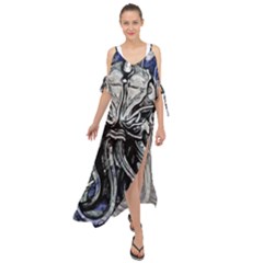 Kraken Maxi Chiffon Cover Up Dress by ExtraGoodSauce