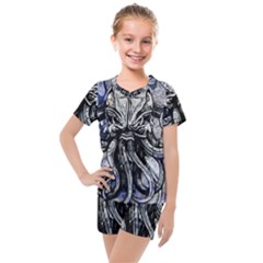 Kraken Kids  Mesh Tee And Shorts Set