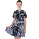 Kraken Short Sleeve Shoulder Cut Out Dress  View1