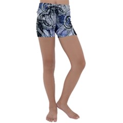 Kraken Kids  Lightweight Velour Yoga Shorts by ExtraGoodSauce