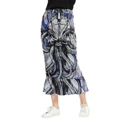 Kraken Maxi Fishtail Chiffon Skirt by ExtraGoodSauce