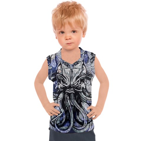 Kraken Kids  Sport Tank Top by ExtraGoodSauce