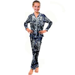 Kraken Kid s Satin Long Sleeve Pajamas Set