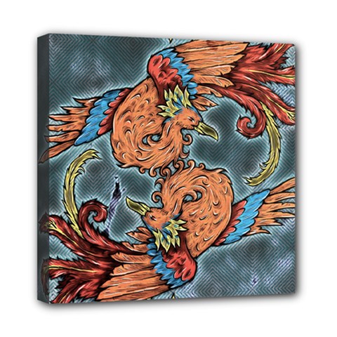 Chinese Phoenix Mini Canvas 8  X 8  (stretched) by ExtraAwesomeSauce