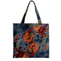 Chinese Phoenix Zipper Grocery Tote Bag View1