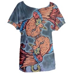 Chinese Phoenix Women s Oversized Tee by ExtraAwesomeSauce