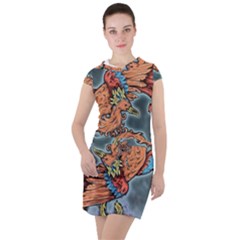 Chinese Phoenix Drawstring Hooded Dress by ExtraGoodSauce