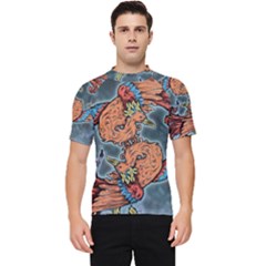 Chinese Phoenix Men s Short Sleeve Rash Guard