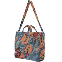 Chinese Phoenix Square Shoulder Tote Bag by ExtraAwesomeSauce