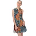 Chinese Phoenix Sleeveless Shirt Dress View1