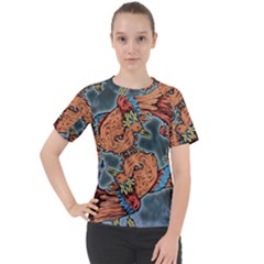 Chinese Phoenix Women s Sport Raglan Tee