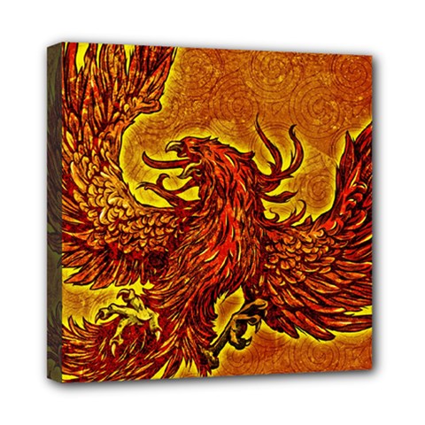 Phoenix Rising Mini Canvas 8  X 8  (stretched) by ExtraGoodSauce