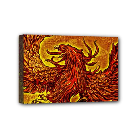 Phoenix Rising Mini Canvas 6  X 4  (stretched) by ExtraAwesomeSauce