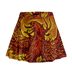 Phoenix Rising Mini Flare Skirt by ExtraGoodSauce