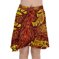 Phoenix Rising Chiffon Wrap Front Skirt by ExtraGoodSauce