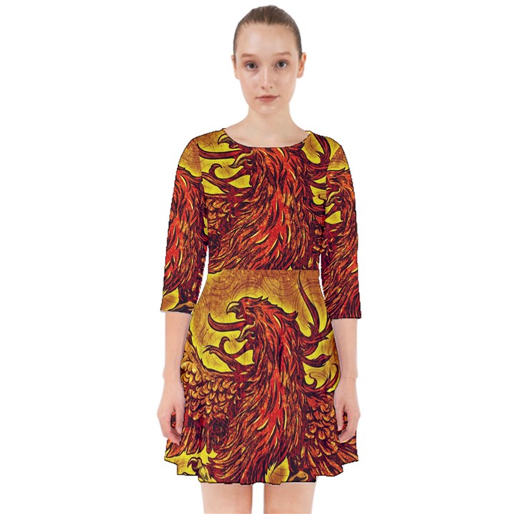 Phoenix Rising Smock Dress