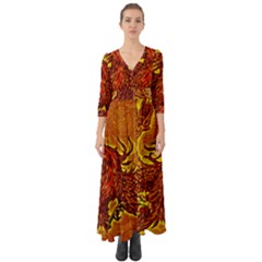 Phoenix Rising Button Up Boho Maxi Dress by ExtraGoodSauce