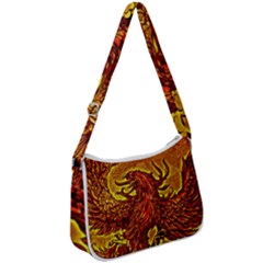 Phoenix Rising Zip Up Shoulder Bag by ExtraGoodSauce