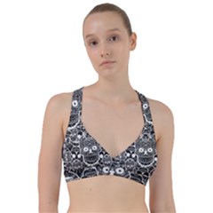 Sugar Skulls Bw Sweetheart Sports Bra