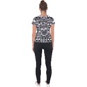 Sugar Skulls Bw Short Sleeve Sports Top  View2