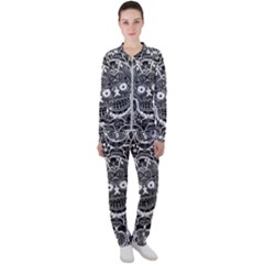 Sugar Skulls Bw Casual Jacket And Pants Set by ExtraAwesomeSauce