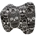 Sugar Skulls Bw Head Support Cushion View4