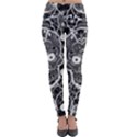 Sugar Skulls Bw Lightweight Velour Leggings View1