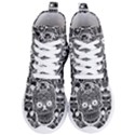 Sugar Skulls Bw Women s Lightweight High Top Sneakers View1