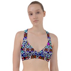 Sugar Skull Pattern 2 Sweetheart Sports Bra by ExtraGoodSauce