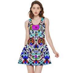 Sugar Skull Pattern 2 Inside Out Reversible Sleeveless Dress