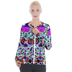 Sugar Skull Pattern 2 Casual Zip Up Jacket