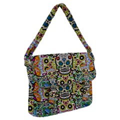 Sugar Skulls Pattern Buckle Messenger Bag by ExtraAwesomeSauce